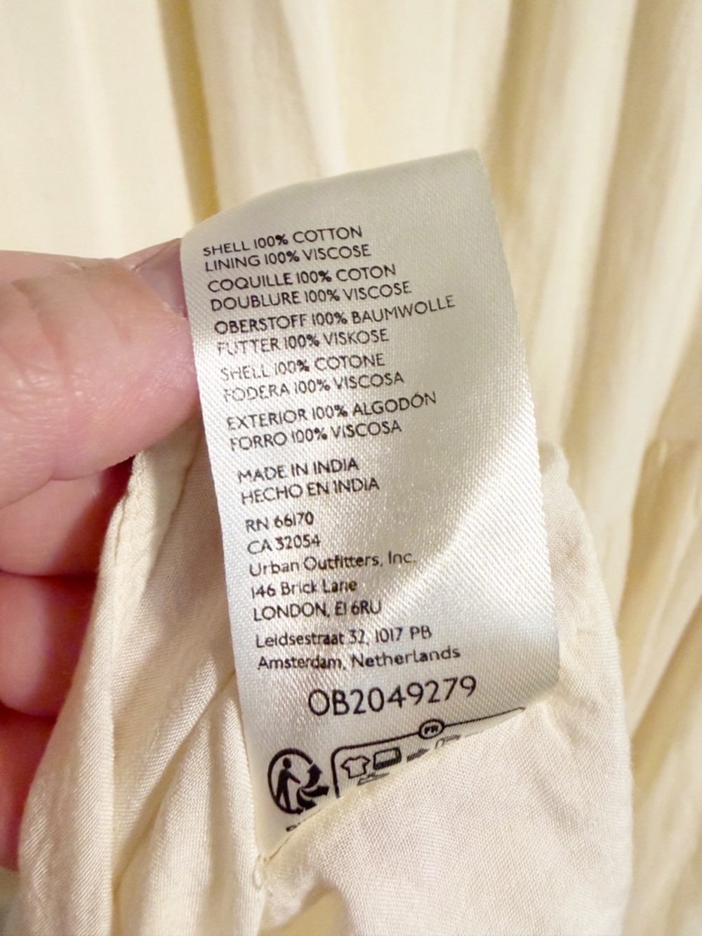 Free People Meadows Edge Maxi Dress Cream Ivory Cotton Drop Waist L - Picture 3 of 10